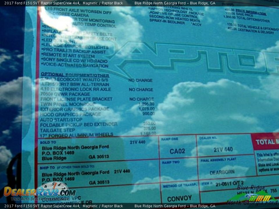 2017 Ford F150 SVT Raptor SuperCrew 4x4 Magnetic / Raptor Black Photo #33