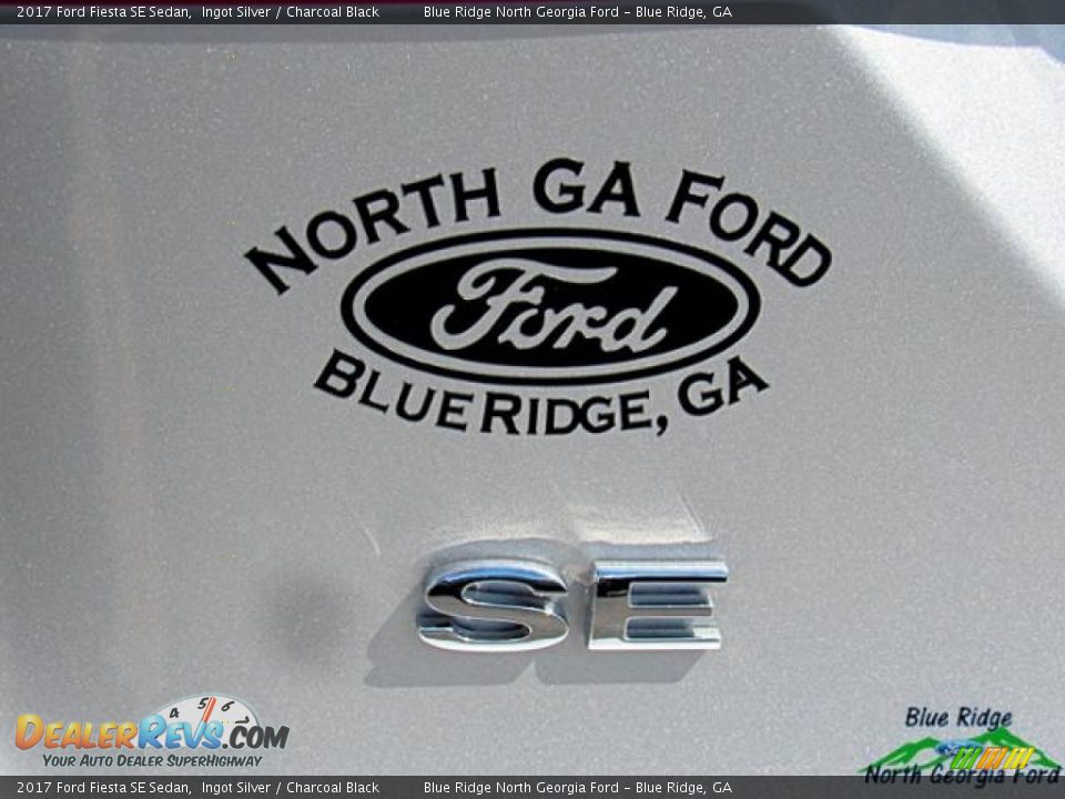 2017 Ford Fiesta SE Sedan Ingot Silver / Charcoal Black Photo #36