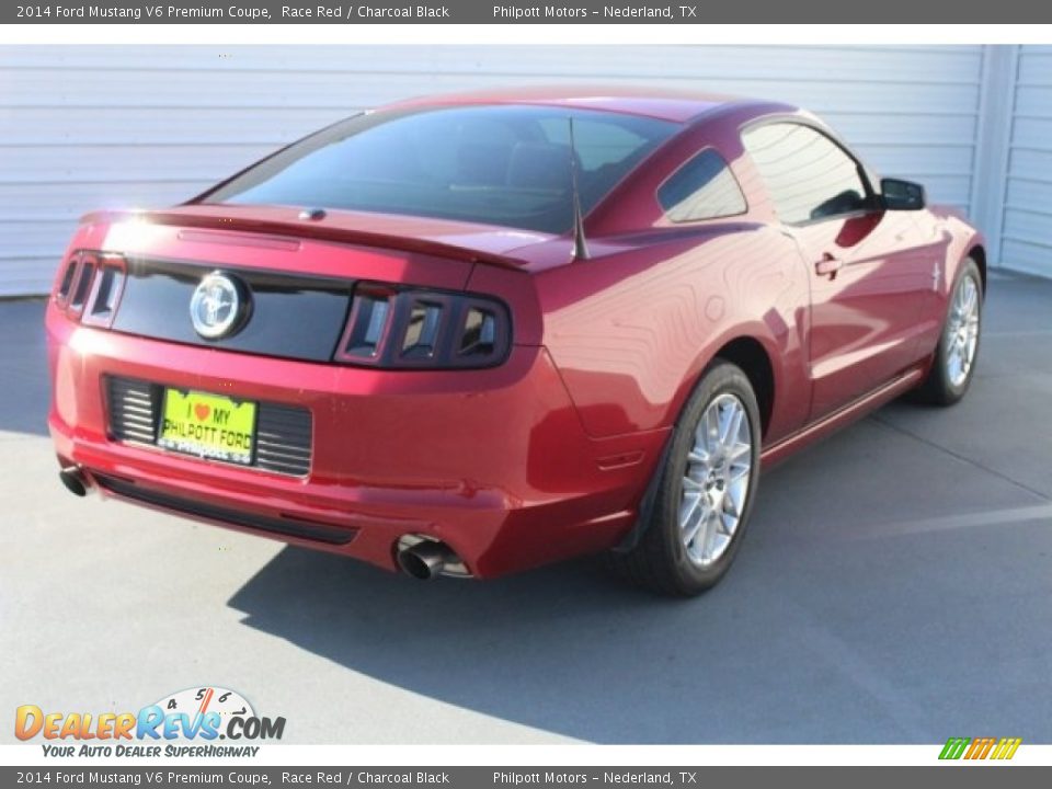 2014 Ford Mustang V6 Premium Coupe Race Red / Charcoal Black Photo #9