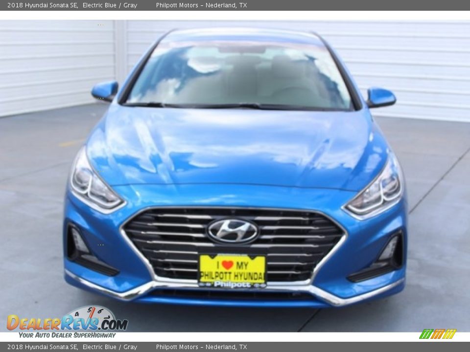 2018 Hyundai Sonata SE Electric Blue / Gray Photo #2