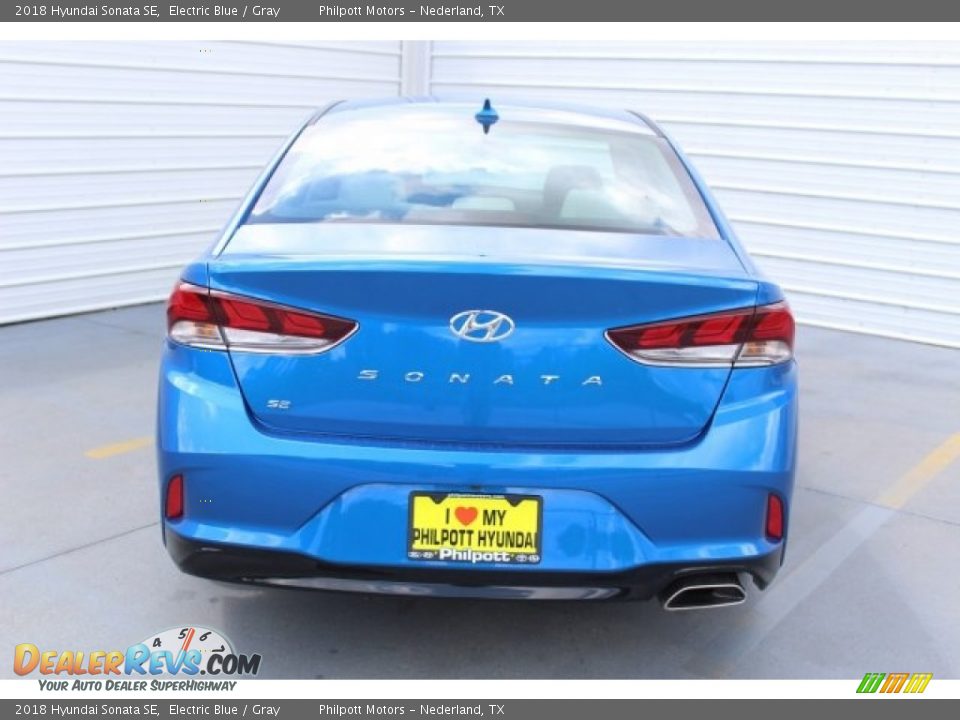 2018 Hyundai Sonata SE Electric Blue / Gray Photo #7