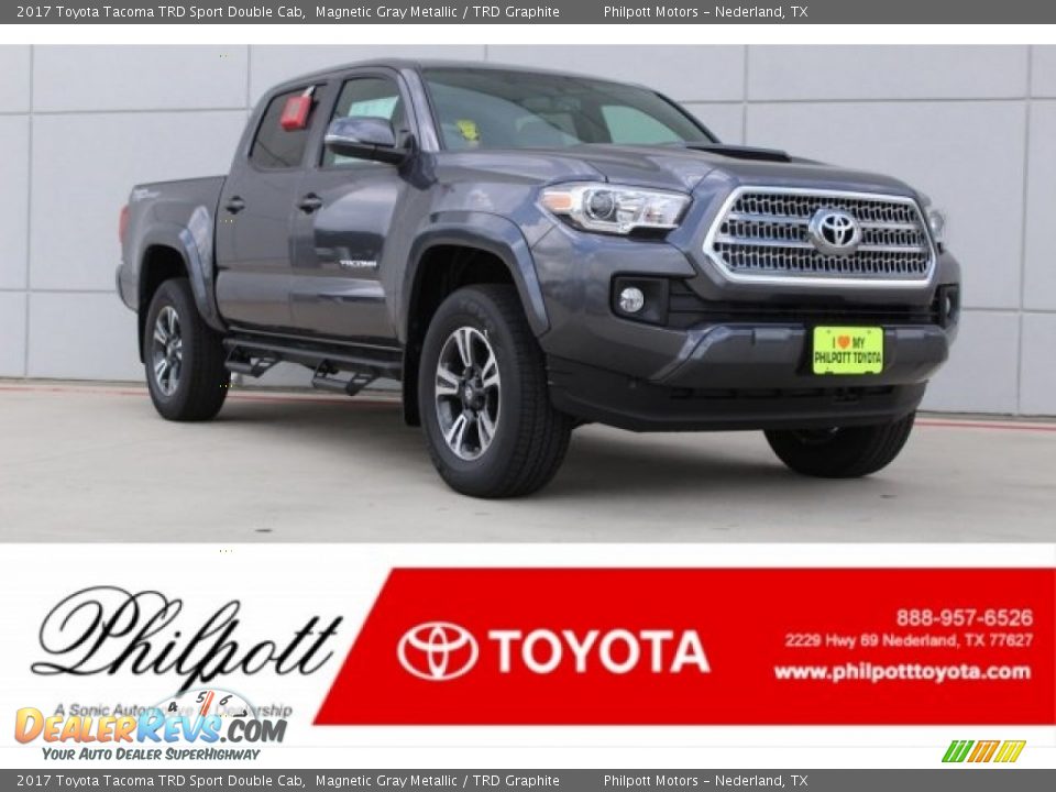 2017 Toyota Tacoma TRD Sport Double Cab Magnetic Gray Metallic / TRD Graphite Photo #1