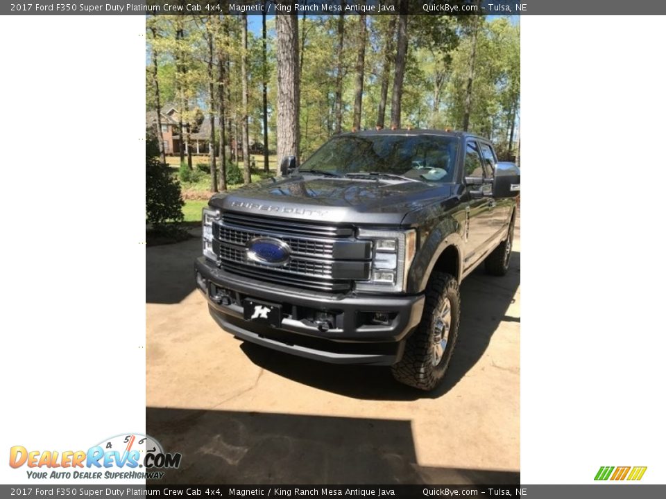 2017 Ford F350 Super Duty Platinum Crew Cab 4x4 Magnetic / King Ranch Mesa Antique Java Photo #3