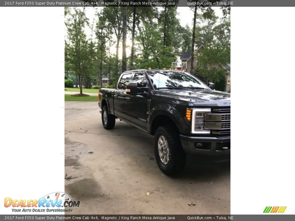 2017 Ford F350 Super Duty Platinum Crew Cab 4x4 Magnetic / King Ranch Mesa Antique Java Photo #4