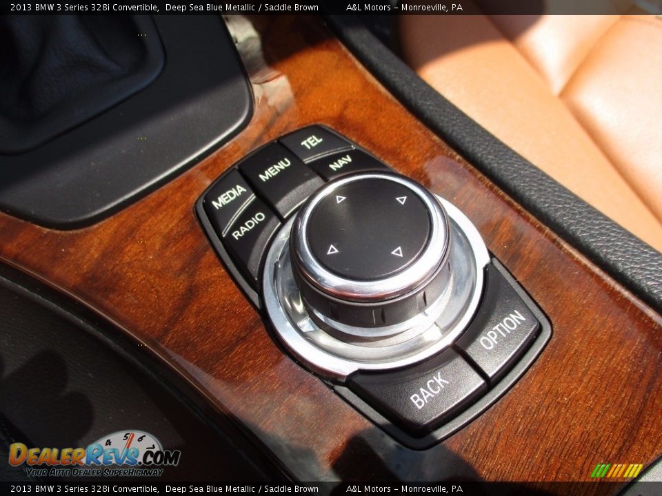 2013 BMW 3 Series 328i Convertible Deep Sea Blue Metallic / Saddle Brown Photo #14
