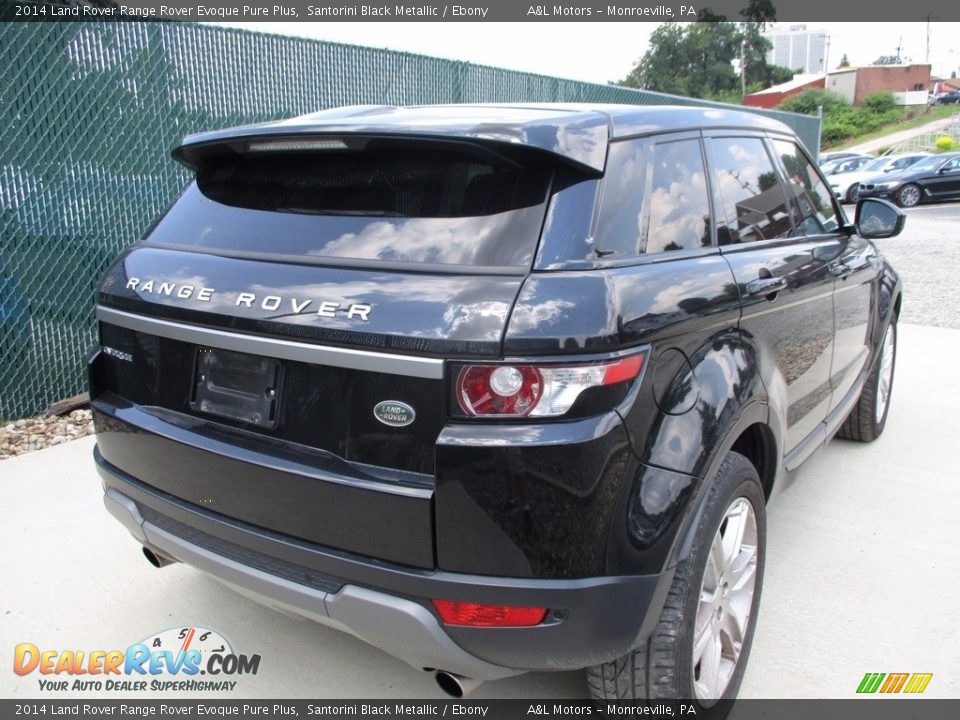2014 Land Rover Range Rover Evoque Pure Plus Santorini Black Metallic / Ebony Photo #3
