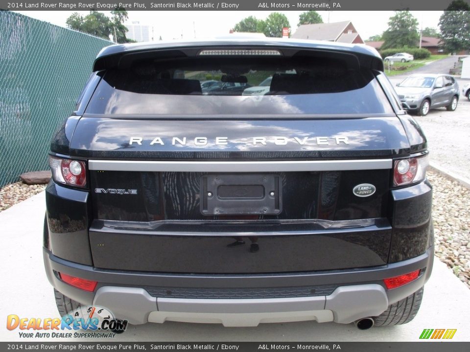 2014 Land Rover Range Rover Evoque Pure Plus Santorini Black Metallic / Ebony Photo #4