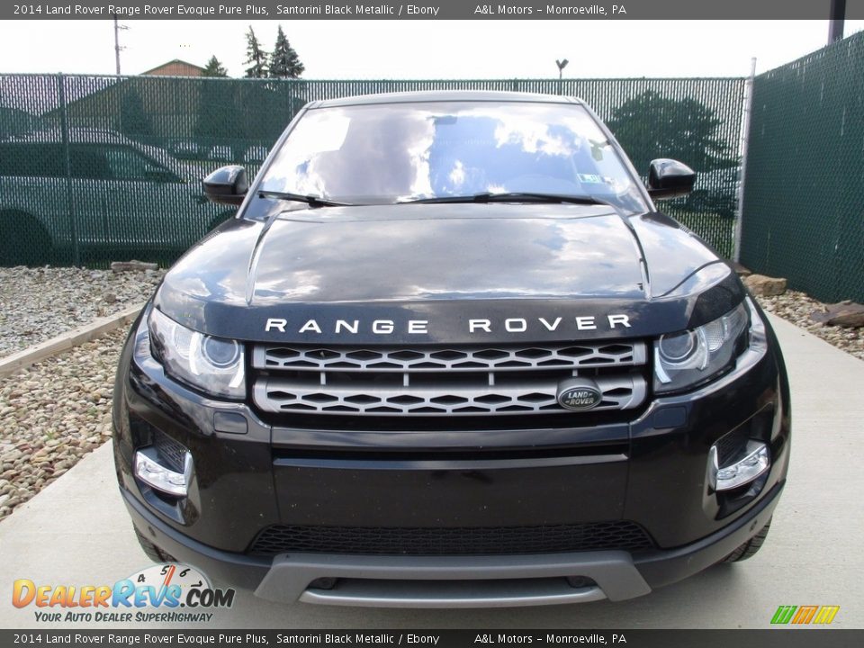 2014 Land Rover Range Rover Evoque Pure Plus Santorini Black Metallic / Ebony Photo #8