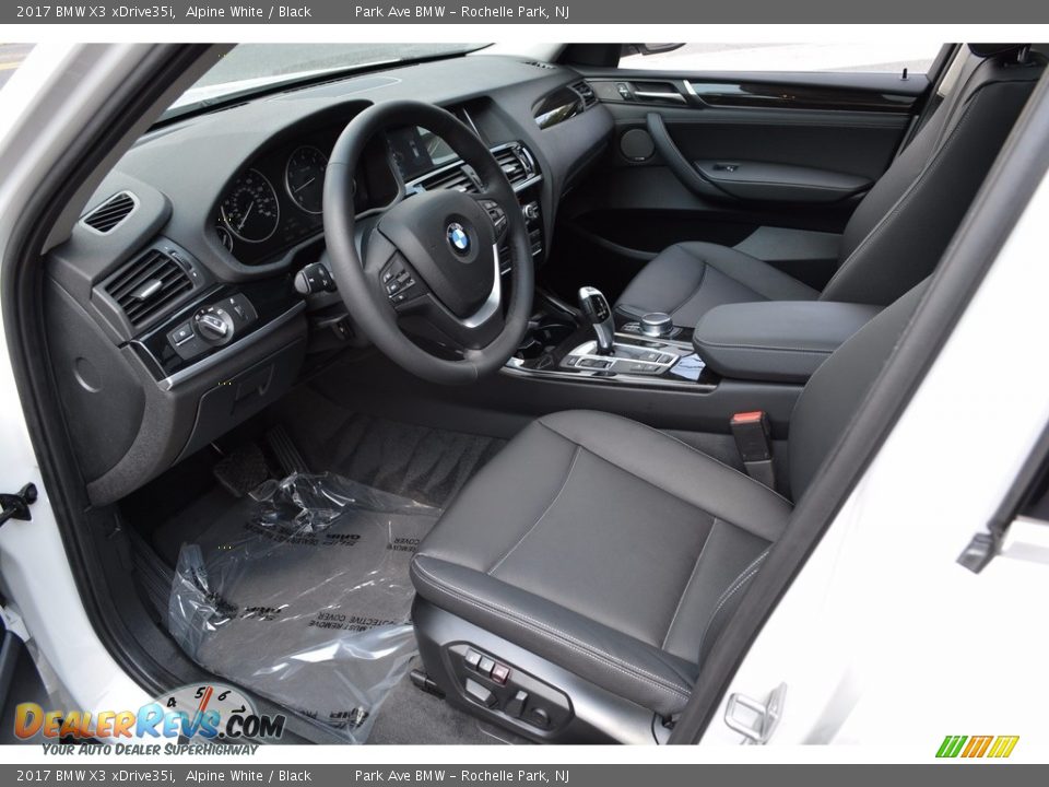 Black Interior - 2017 BMW X3 xDrive35i Photo #10