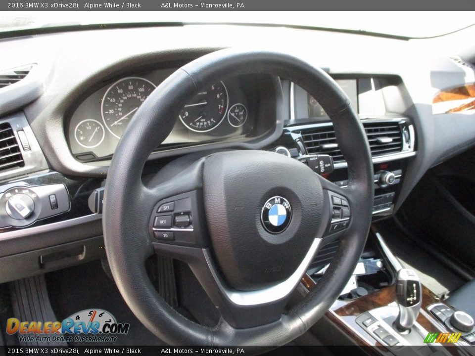 2016 BMW X3 xDrive28i Alpine White / Black Photo #13