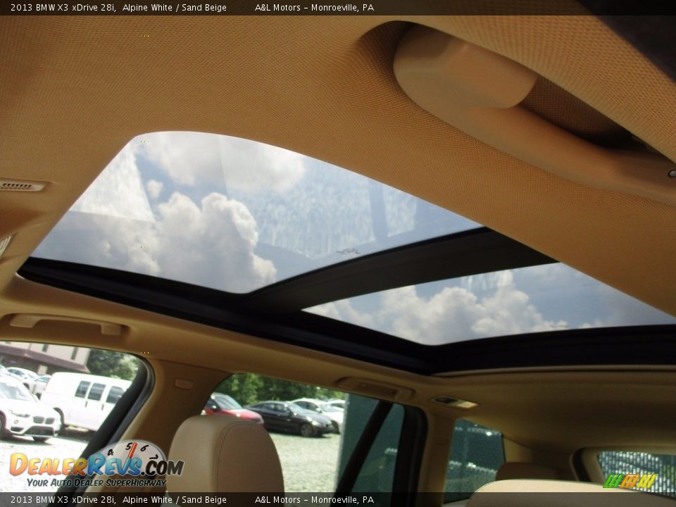 2013 BMW X3 xDrive 28i Alpine White / Sand Beige Photo #10