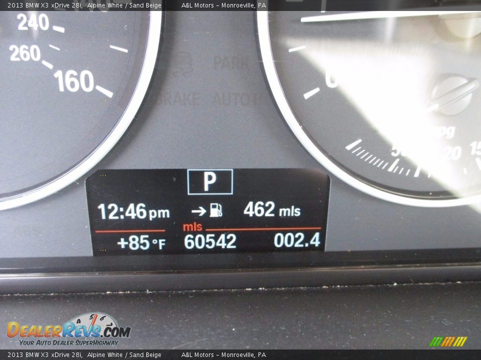 2013 BMW X3 xDrive 28i Alpine White / Sand Beige Photo #20