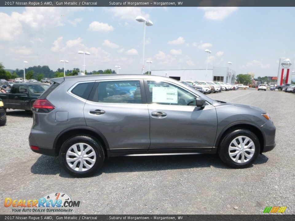 2017 Nissan Rogue S AWD Gun Metallic / Charcoal Photo #3