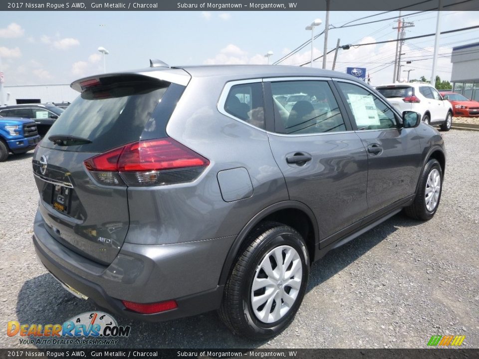 2017 Nissan Rogue S AWD Gun Metallic / Charcoal Photo #4
