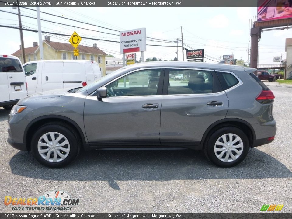 2017 Nissan Rogue S AWD Gun Metallic / Charcoal Photo #7