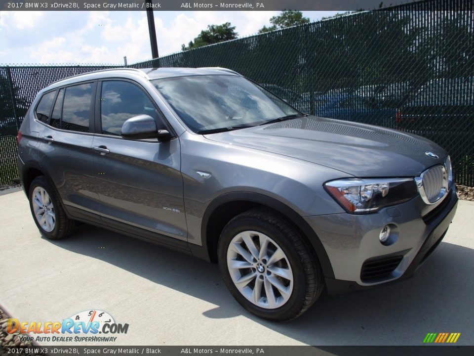 2017 BMW X3 xDrive28i Space Gray Metallic / Black Photo #1