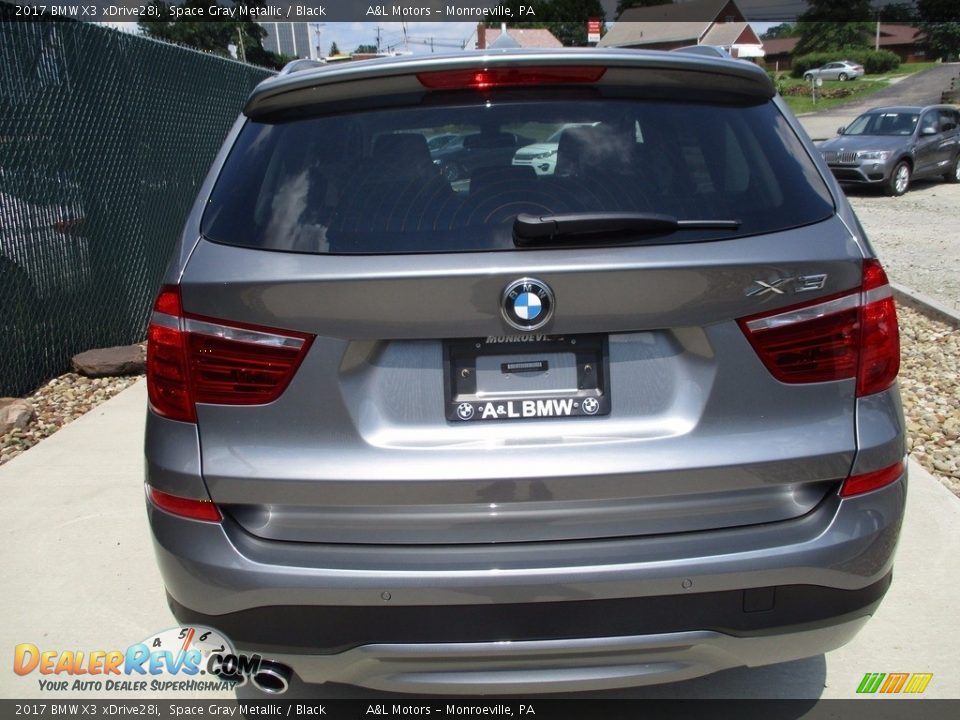 2017 BMW X3 xDrive28i Space Gray Metallic / Black Photo #4