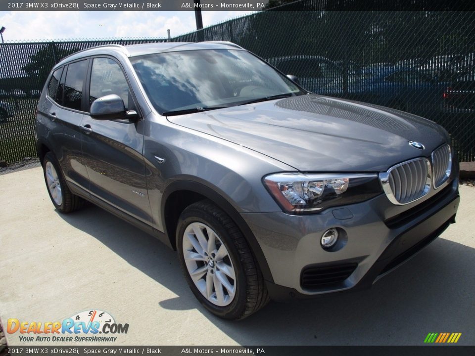 2017 BMW X3 xDrive28i Space Gray Metallic / Black Photo #5