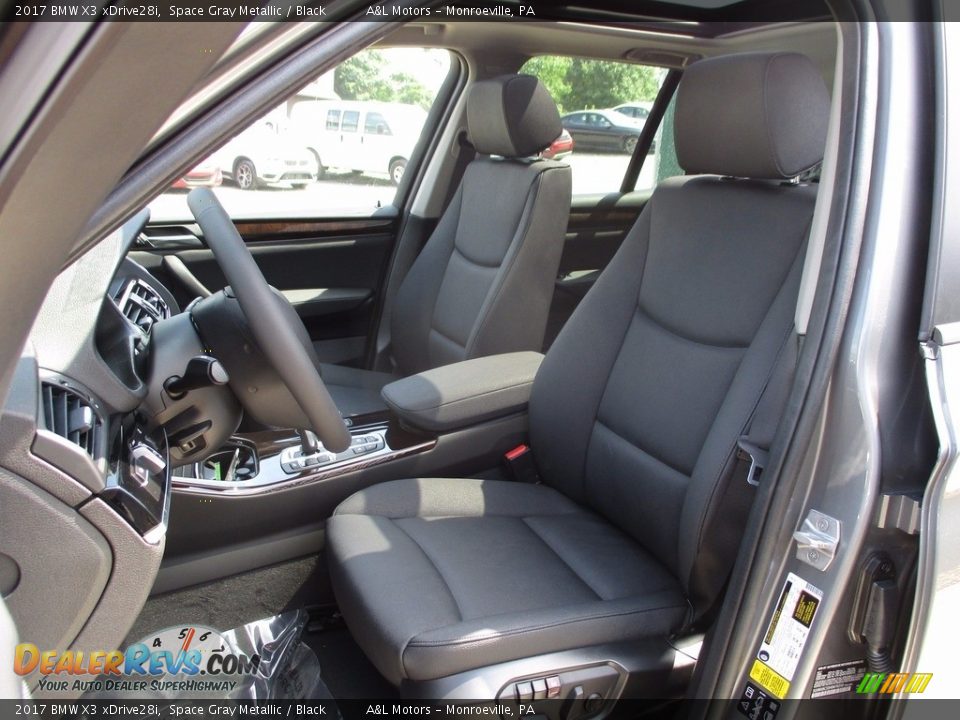 2017 BMW X3 xDrive28i Space Gray Metallic / Black Photo #10