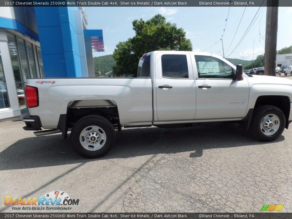 2017 Chevrolet Silverado 2500HD Work Truck Double Cab 4x4 Silver Ice Metallic / Dark Ash/Jet Black Photo #6