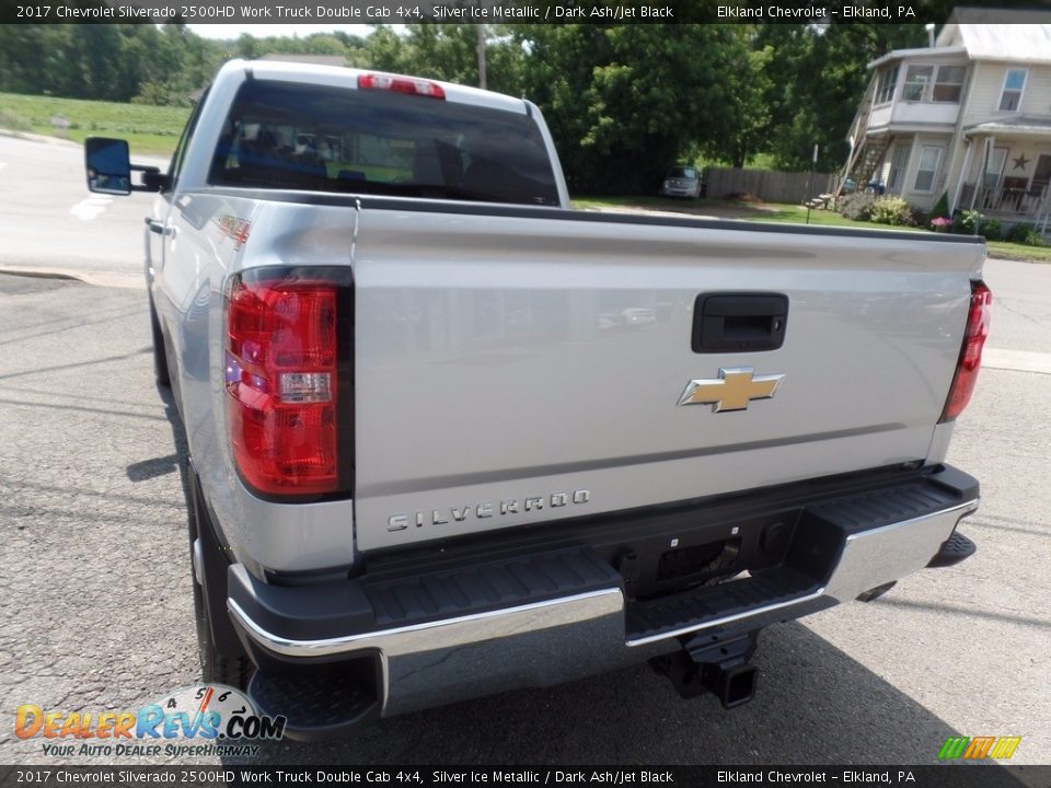 2017 Chevrolet Silverado 2500HD Work Truck Double Cab 4x4 Silver Ice Metallic / Dark Ash/Jet Black Photo #7