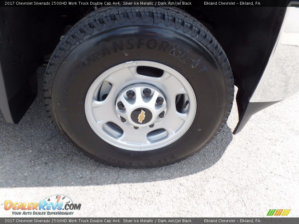 2017 Chevrolet Silverado 2500HD Work Truck Double Cab 4x4 Silver Ice Metallic / Dark Ash/Jet Black Photo #10