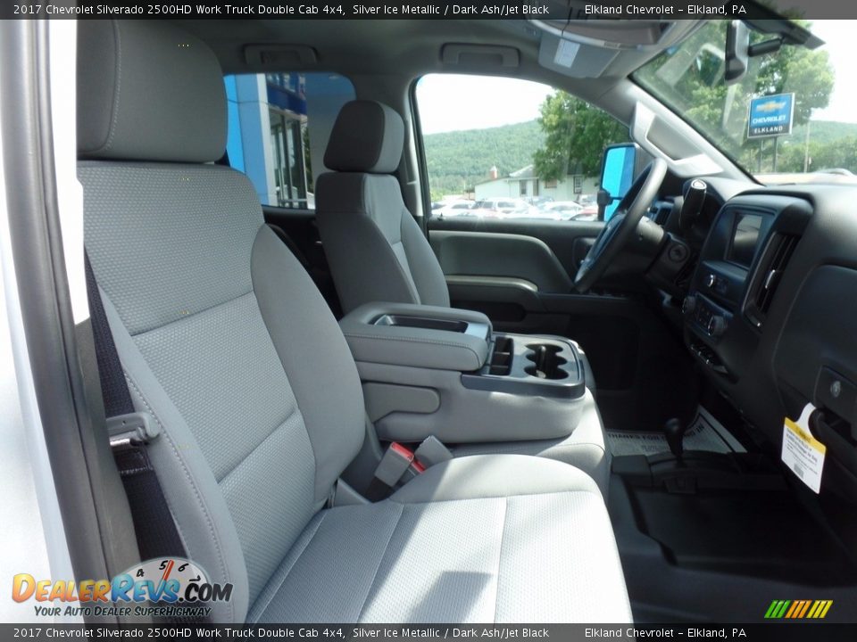 2017 Chevrolet Silverado 2500HD Work Truck Double Cab 4x4 Silver Ice Metallic / Dark Ash/Jet Black Photo #13