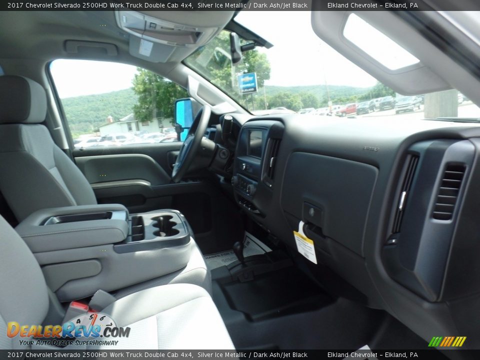 2017 Chevrolet Silverado 2500HD Work Truck Double Cab 4x4 Silver Ice Metallic / Dark Ash/Jet Black Photo #14
