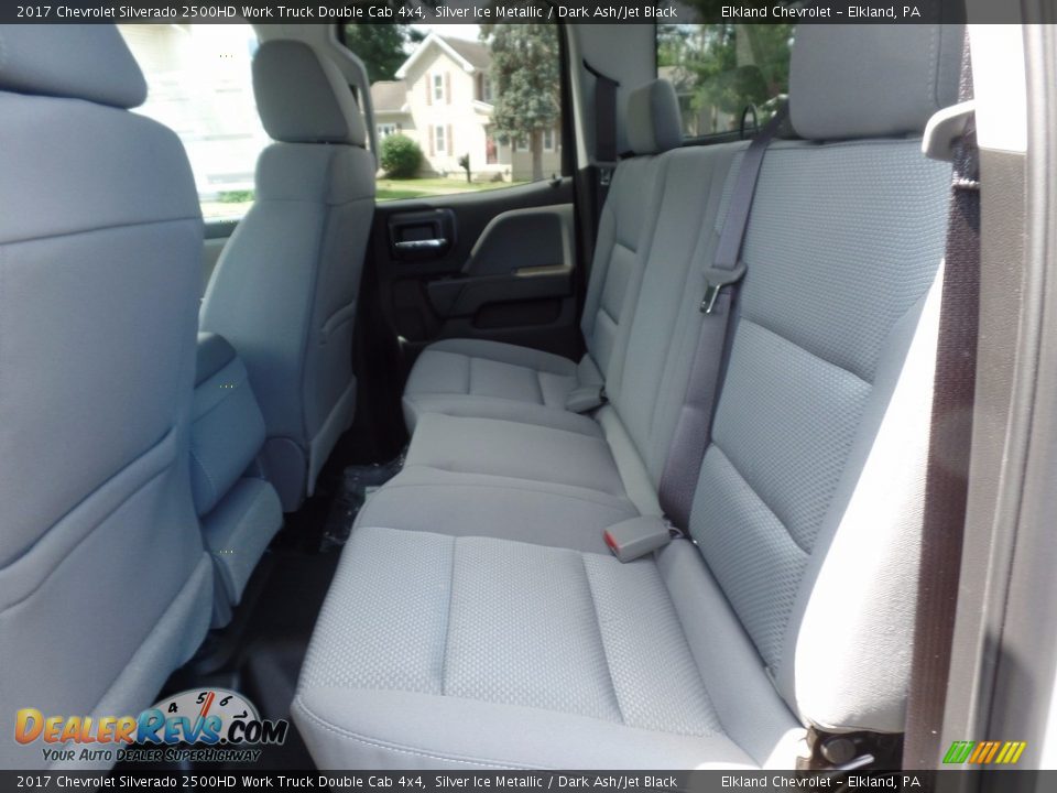 2017 Chevrolet Silverado 2500HD Work Truck Double Cab 4x4 Silver Ice Metallic / Dark Ash/Jet Black Photo #17