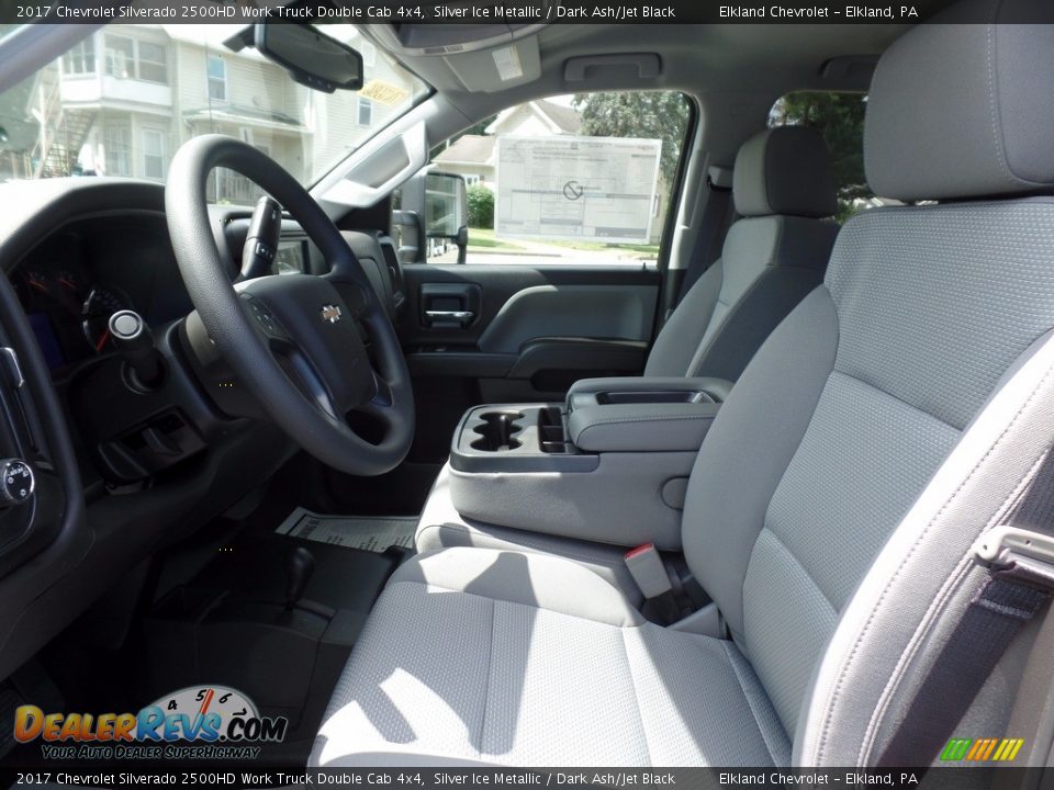 2017 Chevrolet Silverado 2500HD Work Truck Double Cab 4x4 Silver Ice Metallic / Dark Ash/Jet Black Photo #18