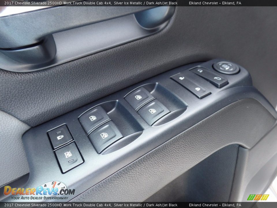 2017 Chevrolet Silverado 2500HD Work Truck Double Cab 4x4 Silver Ice Metallic / Dark Ash/Jet Black Photo #19