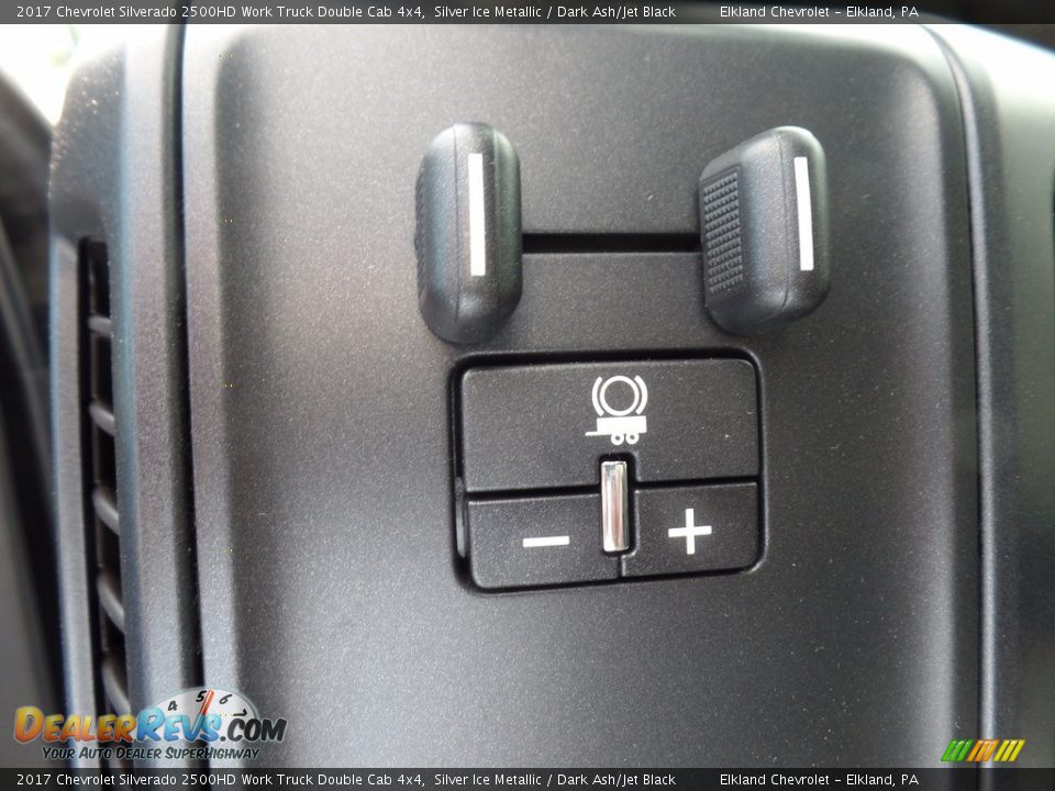 2017 Chevrolet Silverado 2500HD Work Truck Double Cab 4x4 Silver Ice Metallic / Dark Ash/Jet Black Photo #20