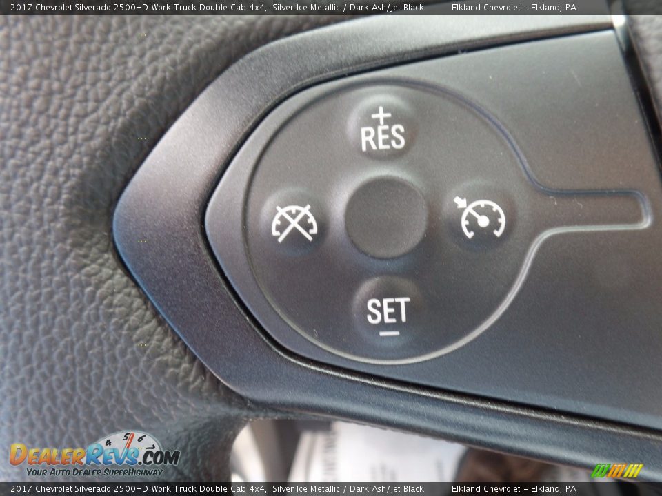 2017 Chevrolet Silverado 2500HD Work Truck Double Cab 4x4 Silver Ice Metallic / Dark Ash/Jet Black Photo #22