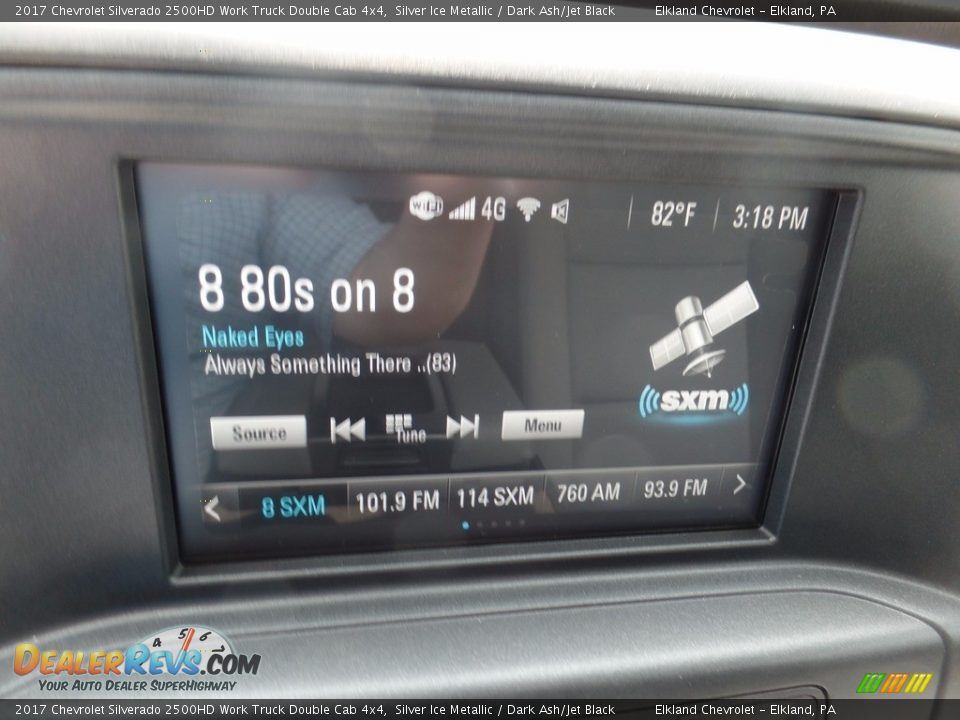 2017 Chevrolet Silverado 2500HD Work Truck Double Cab 4x4 Silver Ice Metallic / Dark Ash/Jet Black Photo #25