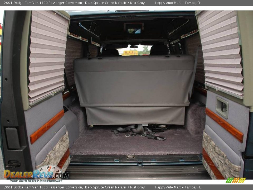 2001 Dodge Ram Van 1500 Passenger Conversion Dark Spruce Green Metallic / Mist Gray Photo #25