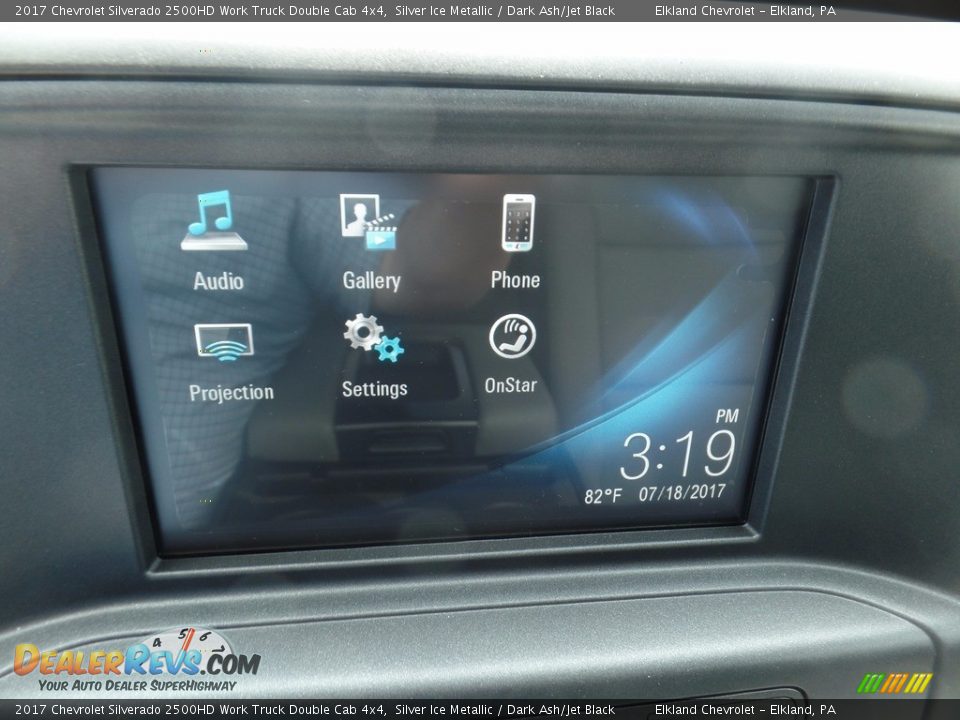 2017 Chevrolet Silverado 2500HD Work Truck Double Cab 4x4 Silver Ice Metallic / Dark Ash/Jet Black Photo #27