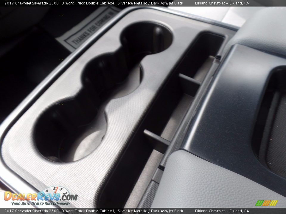 2017 Chevrolet Silverado 2500HD Work Truck Double Cab 4x4 Silver Ice Metallic / Dark Ash/Jet Black Photo #30