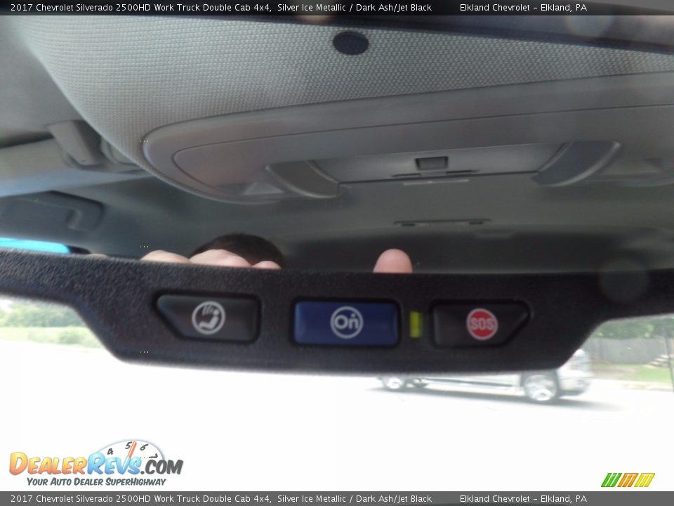 2017 Chevrolet Silverado 2500HD Work Truck Double Cab 4x4 Silver Ice Metallic / Dark Ash/Jet Black Photo #31