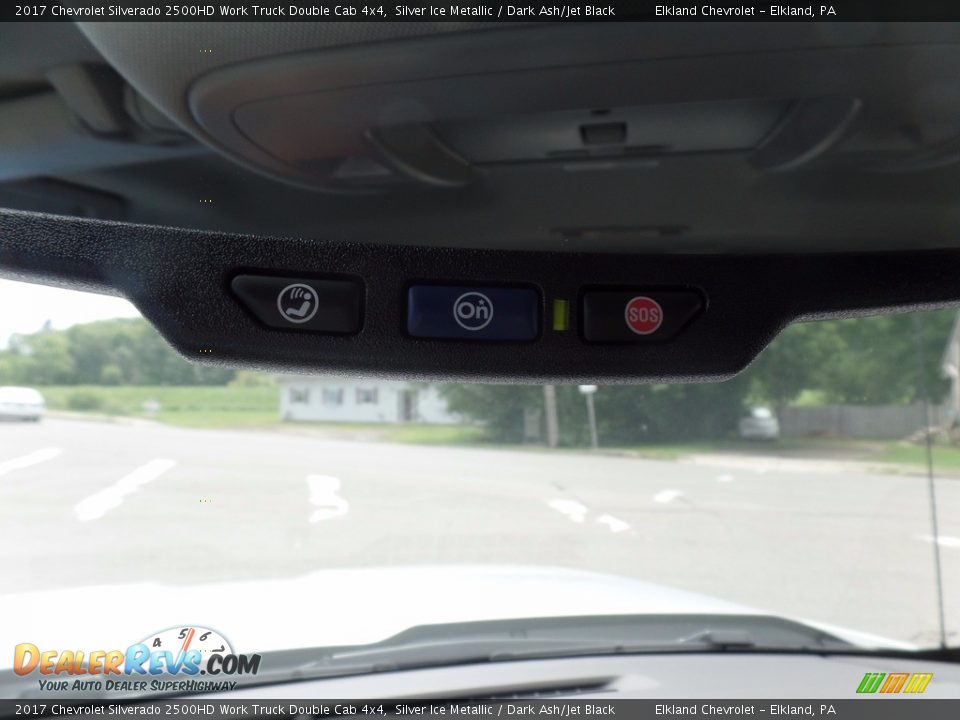 2017 Chevrolet Silverado 2500HD Work Truck Double Cab 4x4 Silver Ice Metallic / Dark Ash/Jet Black Photo #32