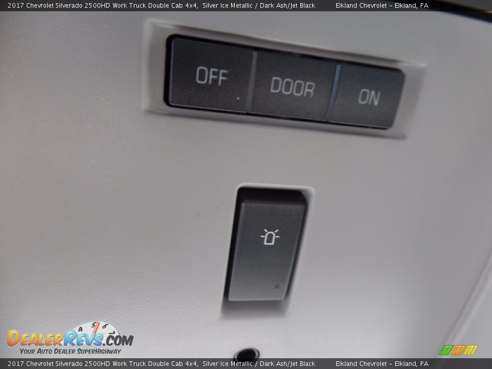 2017 Chevrolet Silverado 2500HD Work Truck Double Cab 4x4 Silver Ice Metallic / Dark Ash/Jet Black Photo #33