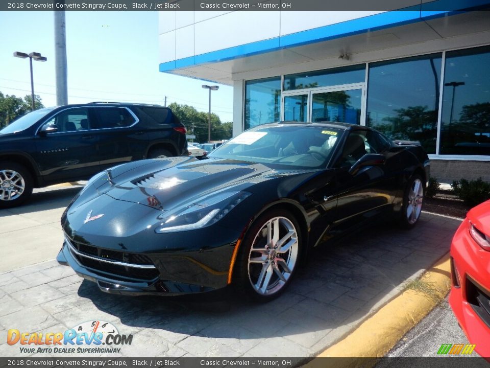 2018 Chevrolet Corvette Stingray Coupe Black / Jet Black Photo #1
