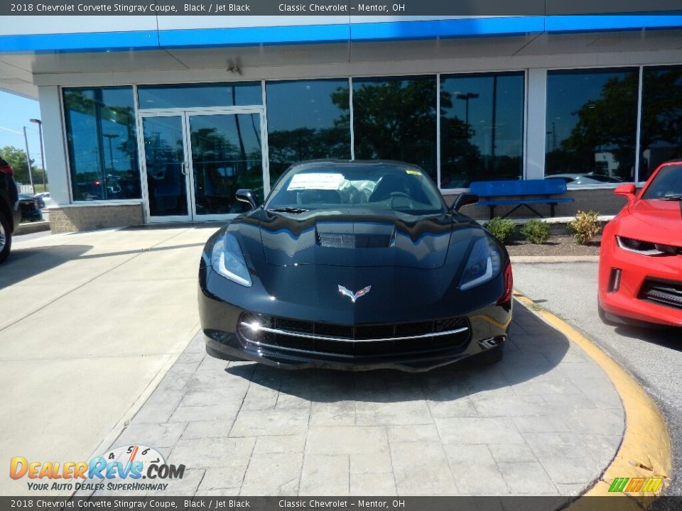 2018 Chevrolet Corvette Stingray Coupe Black / Jet Black Photo #2