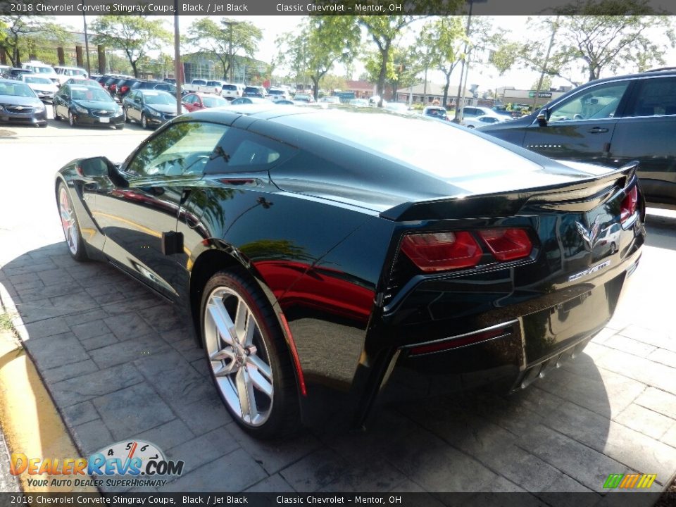 2018 Chevrolet Corvette Stingray Coupe Black / Jet Black Photo #6