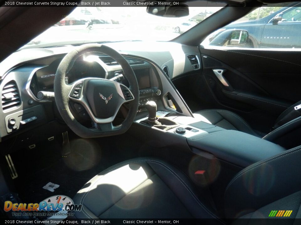 2018 Chevrolet Corvette Stingray Coupe Black / Jet Black Photo #7