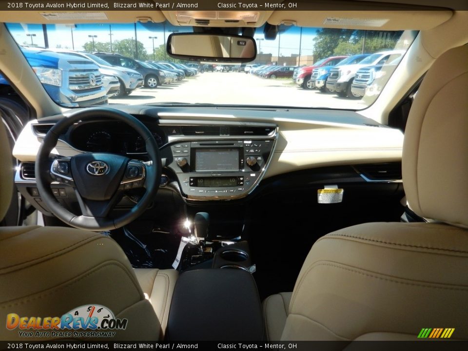 2018 Toyota Avalon Hybrid Limited Blizzard White Pearl / Almond Photo #4