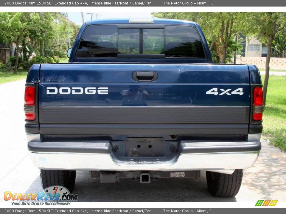 2000 Dodge Ram 1500 SLT Extended Cab 4x4 Intense Blue Pearlcoat / Camel/Tan Photo #5