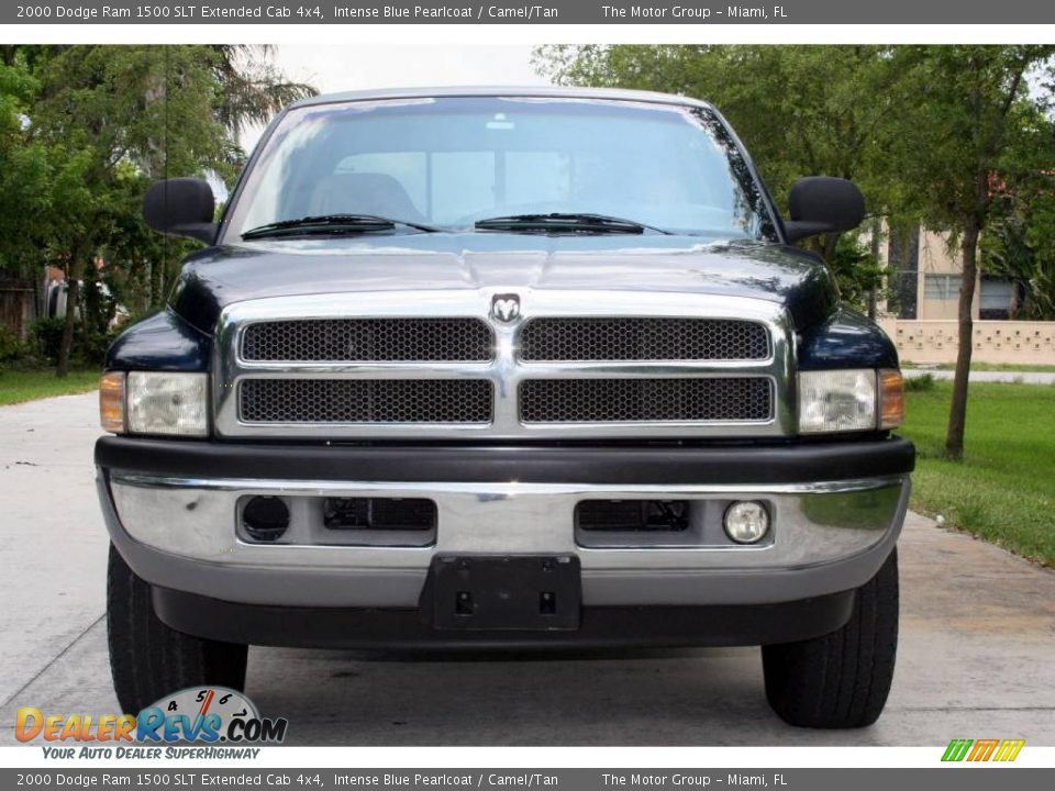 2000 Dodge Ram 1500 SLT Extended Cab 4x4 Intense Blue Pearlcoat / Camel/Tan Photo #10