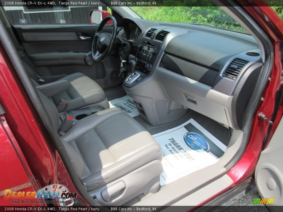 2008 Honda CR-V EX-L 4WD Tango Red Pearl / Ivory Photo #22