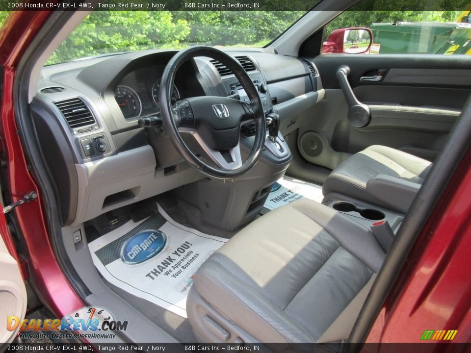 2008 Honda CR-V EX-L 4WD Tango Red Pearl / Ivory Photo #27