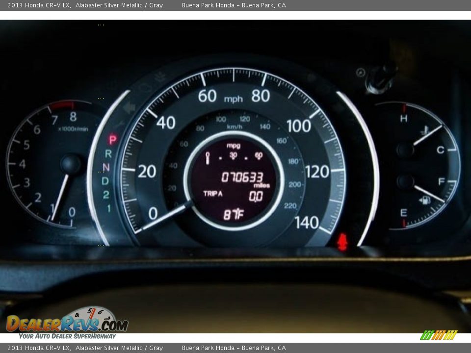 2013 Honda CR-V LX Alabaster Silver Metallic / Gray Photo #21